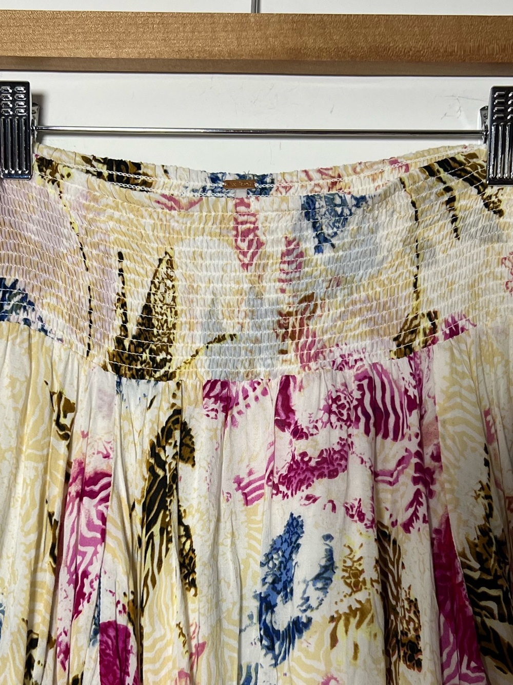 Free People Fly Away Floral Handkerchief-Hem Maxi Skirt - Picture 5 of 14
